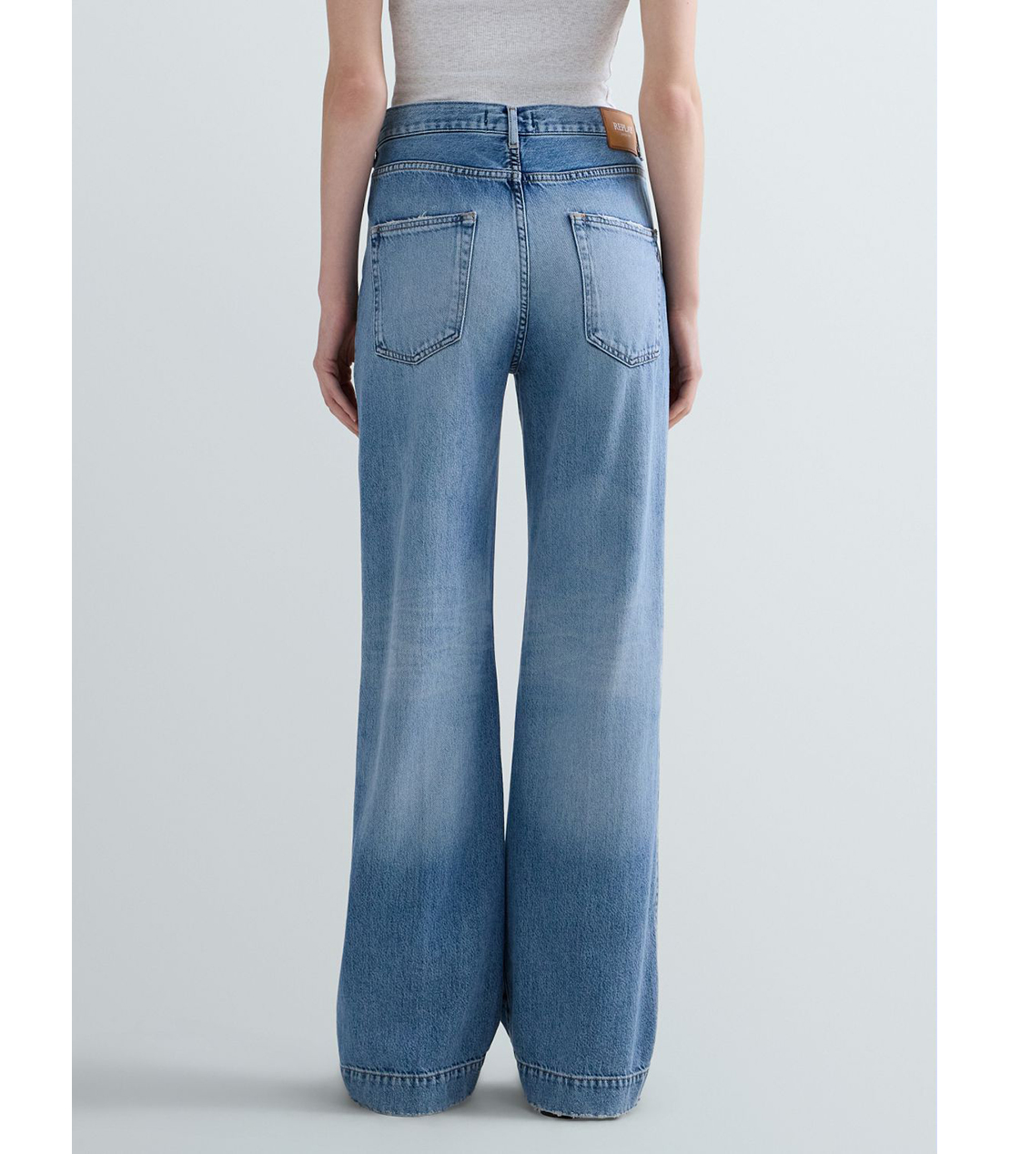 リラックスフィットMELJA ライトデニム 詳細画像 ライトブルー 3